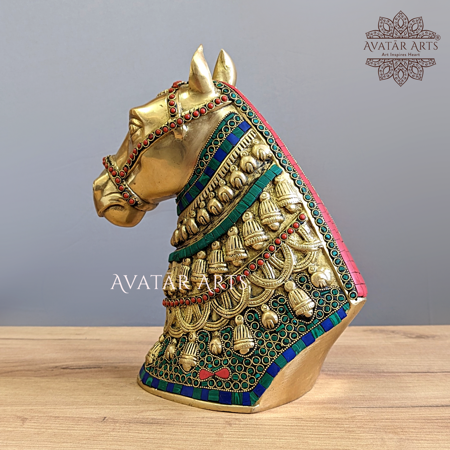 Show Piece of Horse in Brass