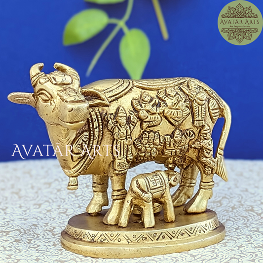 Brass Cow and Calf