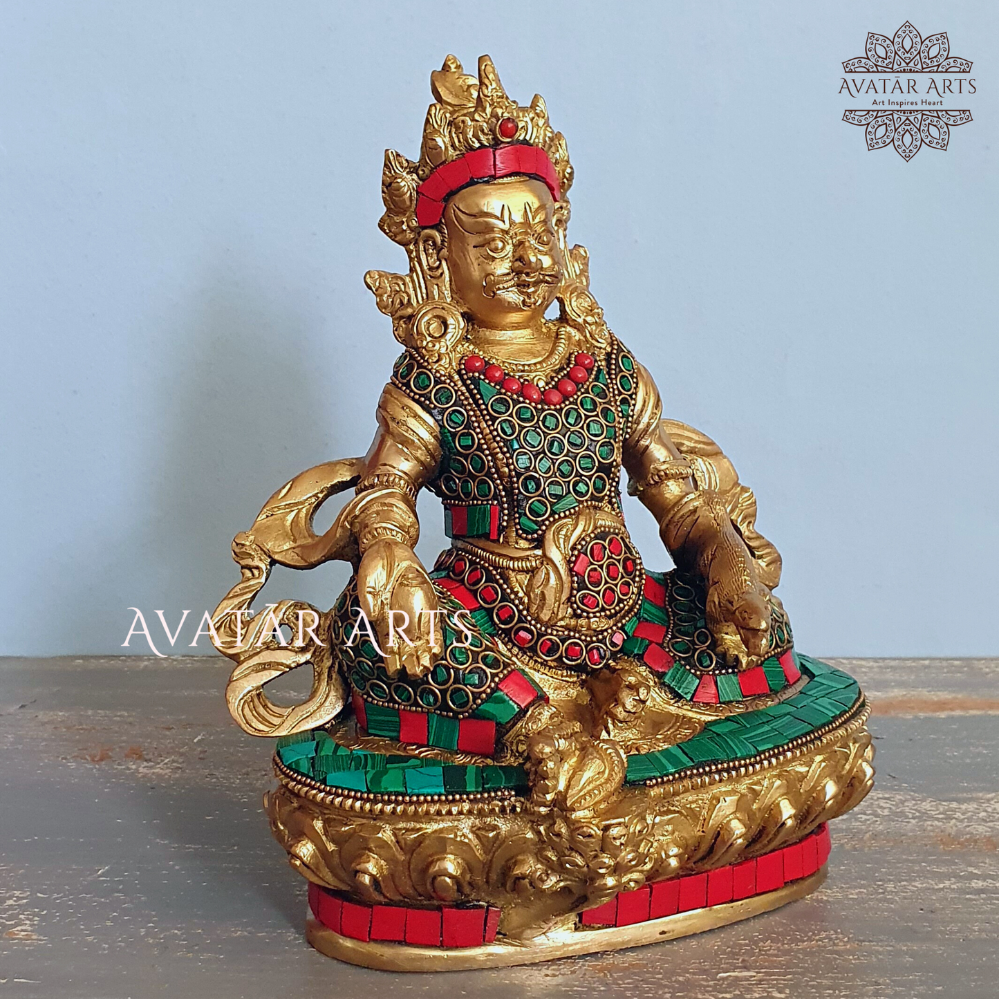 Kuber Statue In Brass