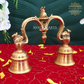 Brass Double Hand Bell for Puja