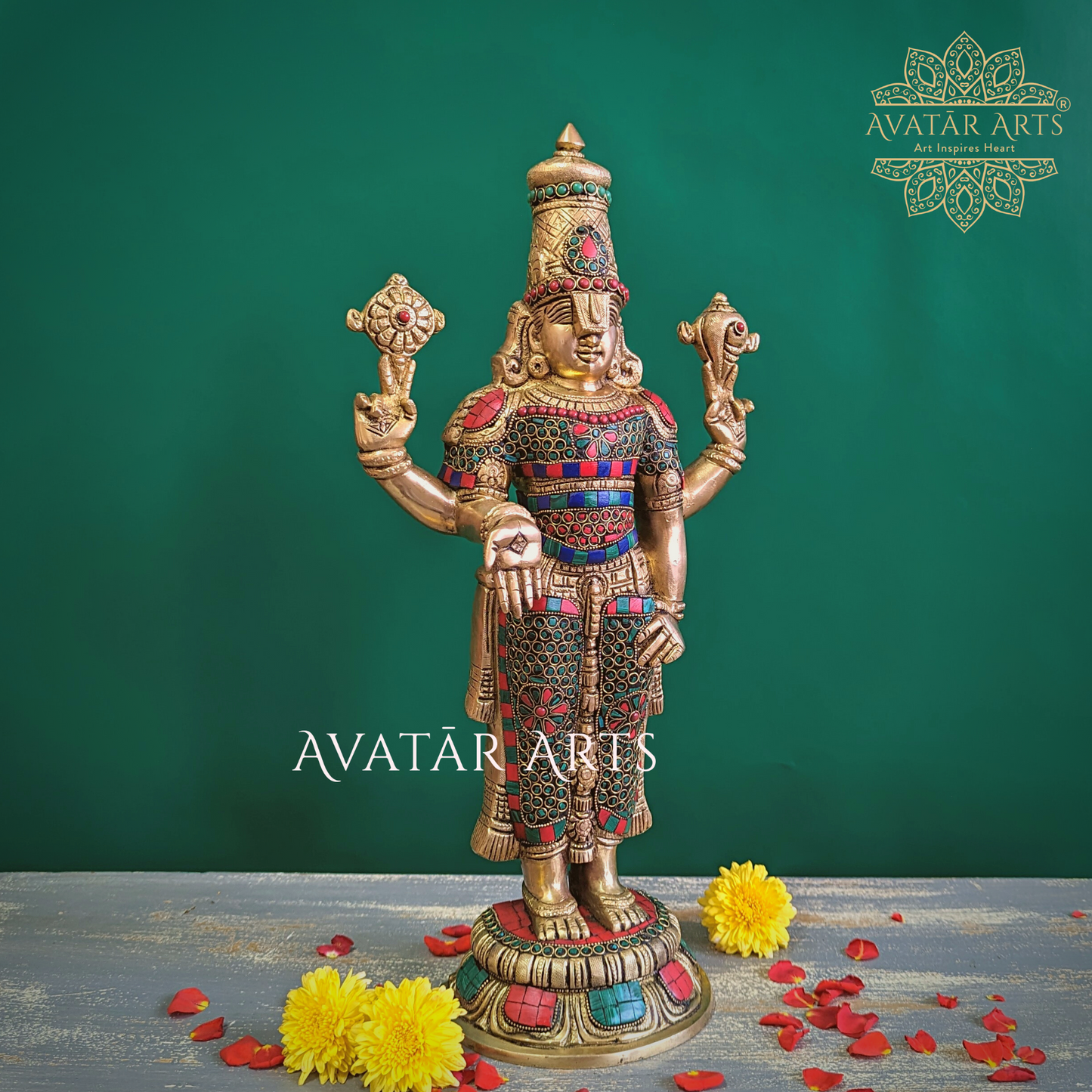 Tirupati Balaji/Venkateshwara Statue In Brass