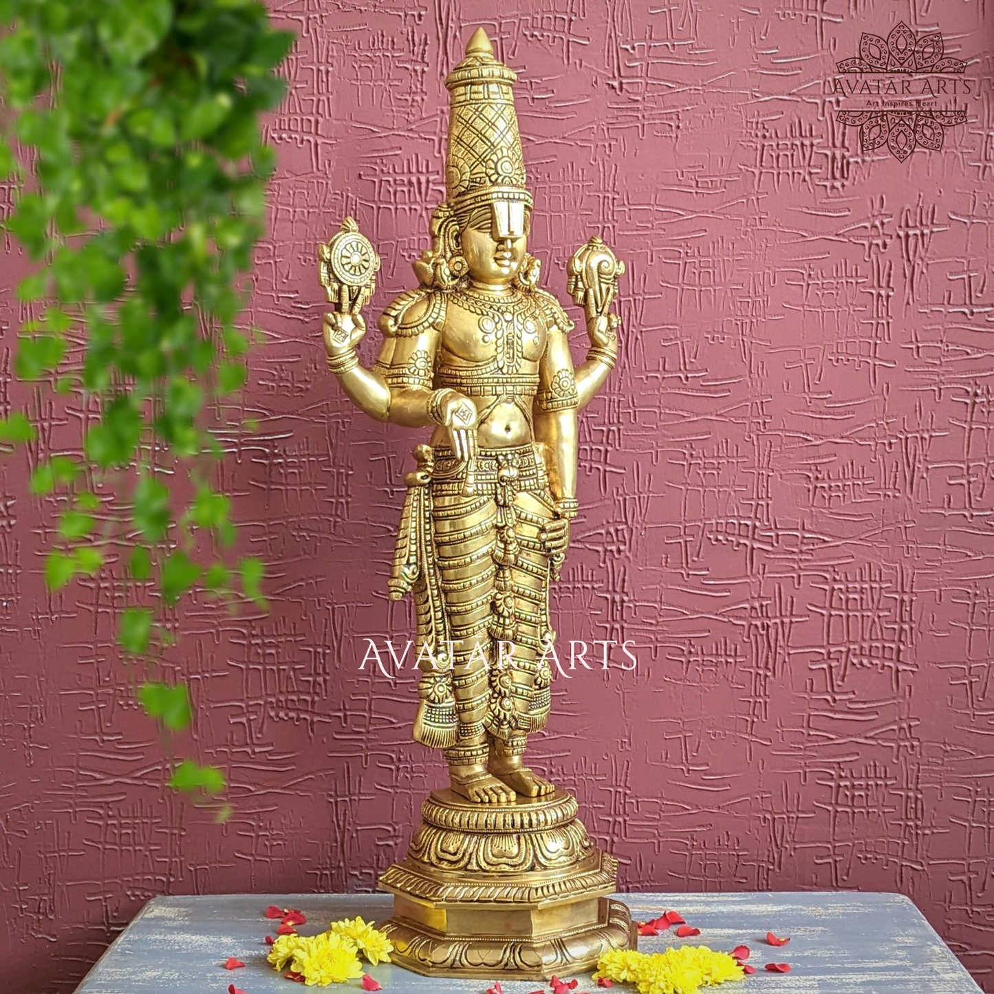 Lord Venkateshwara/ Tirupati Balaji Statue In Brass