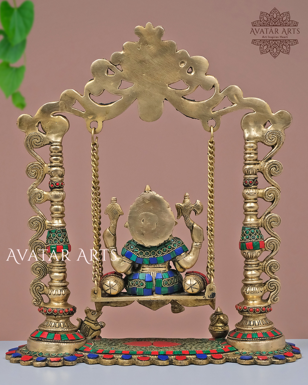 Brass Lord Ganesha Swing