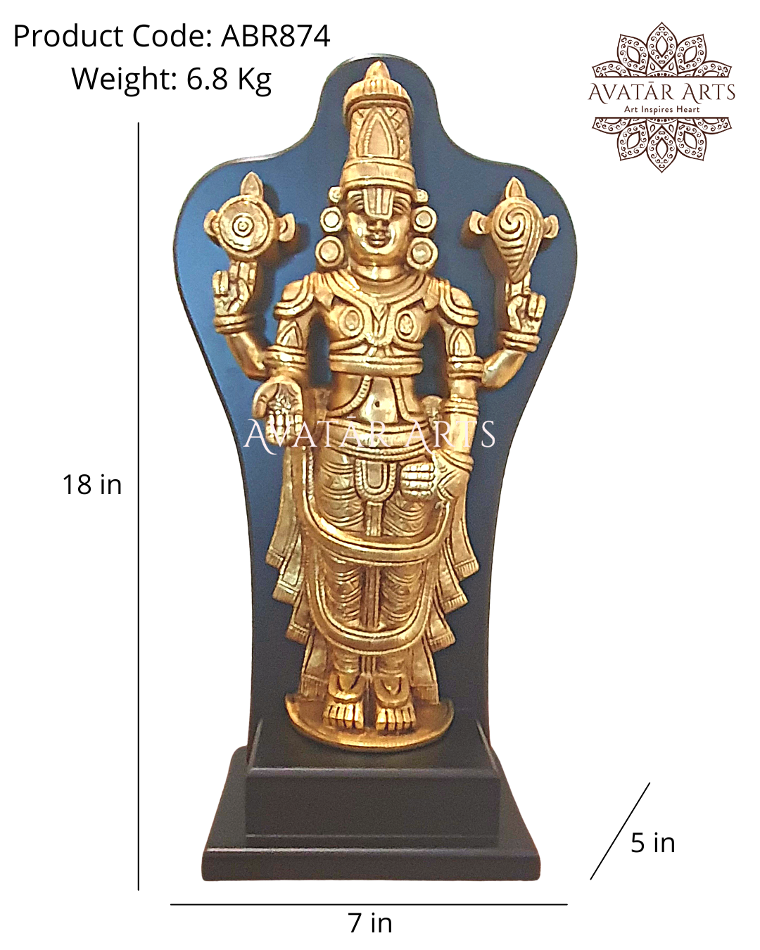 Tirupathi Balaji In Brass