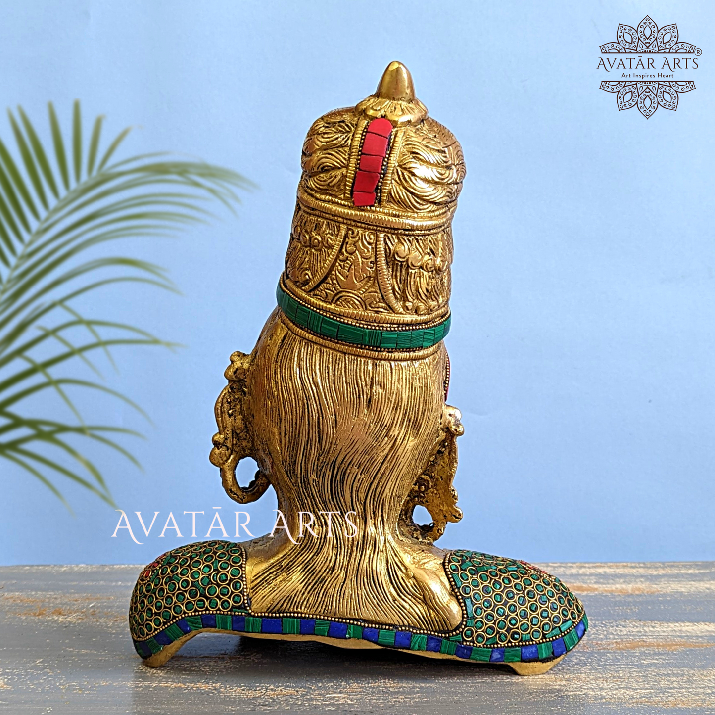 Brass Parvati Bust For Home Decor