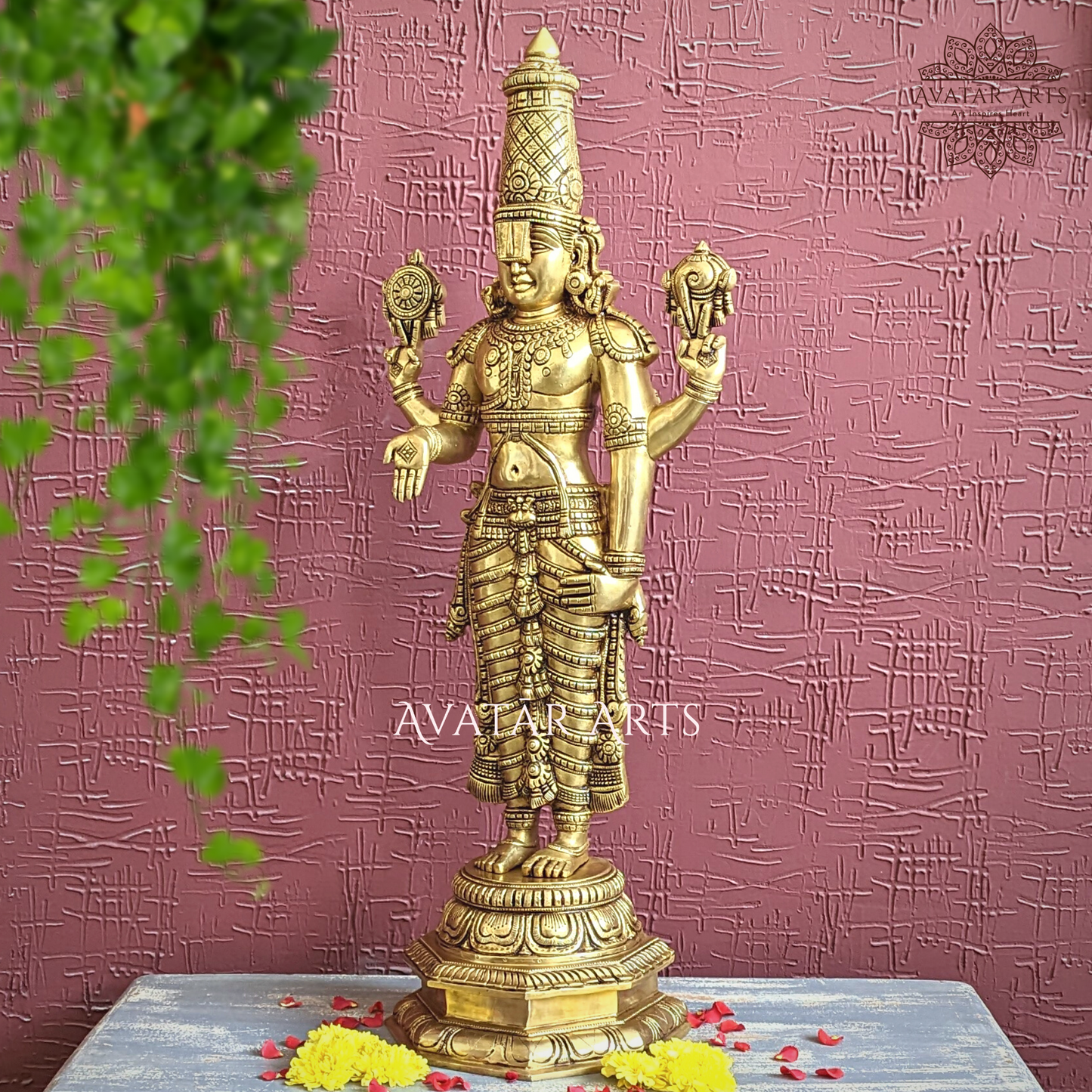 Lord Venkateshwara/ Tirupati Balaji Statue In Brass