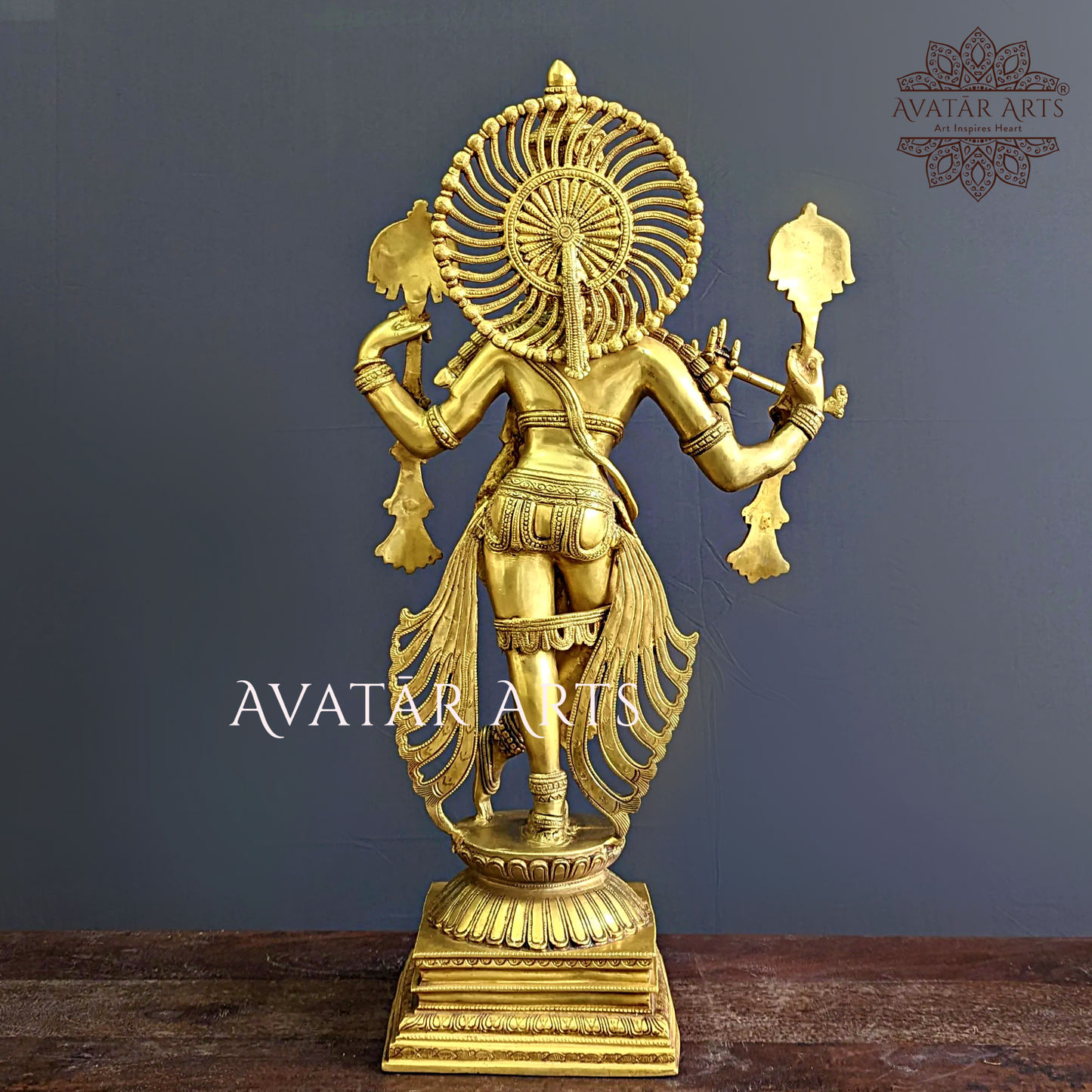 Krishna Statue in Brass for Home Temple