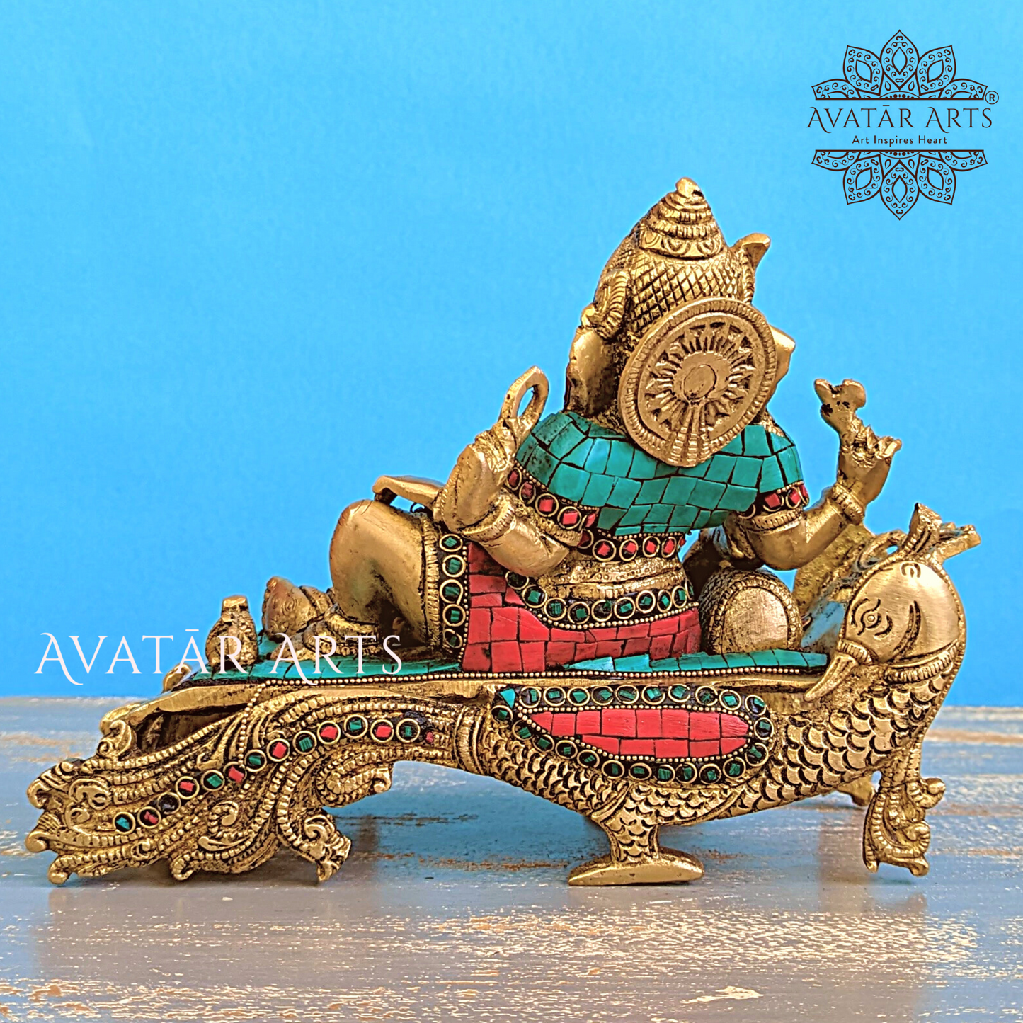 Relaxing Lord Ganesha on Couch