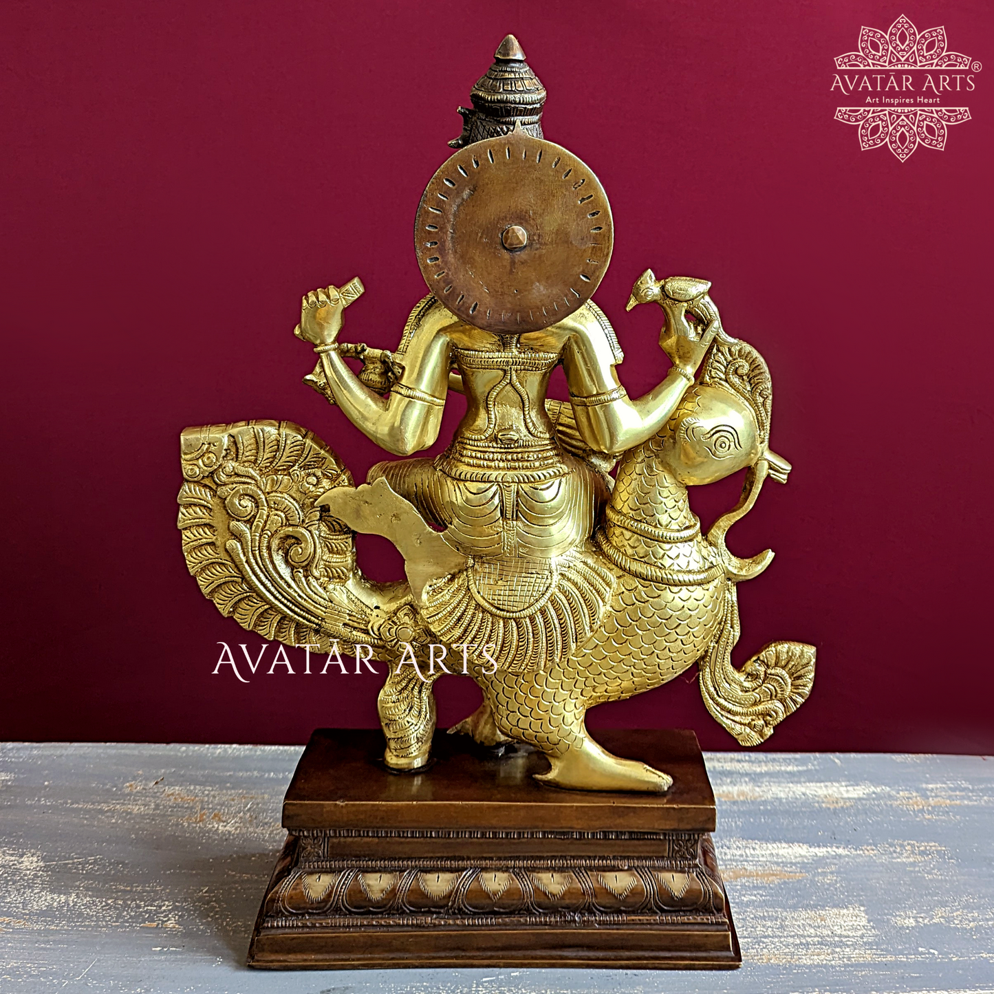 Devi Saraswati Idol in Brass