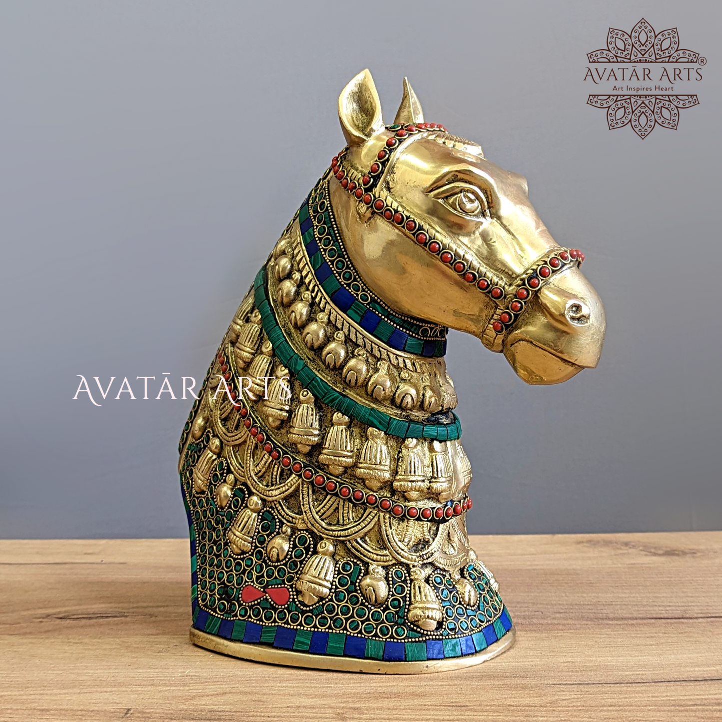 Show Piece of Horse in Brass