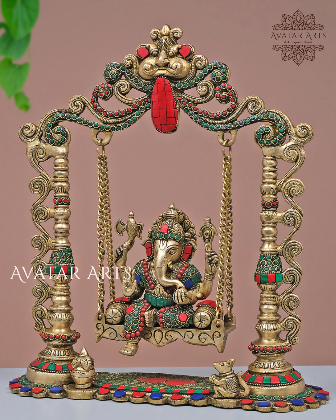 Brass Lord Ganesha Swing