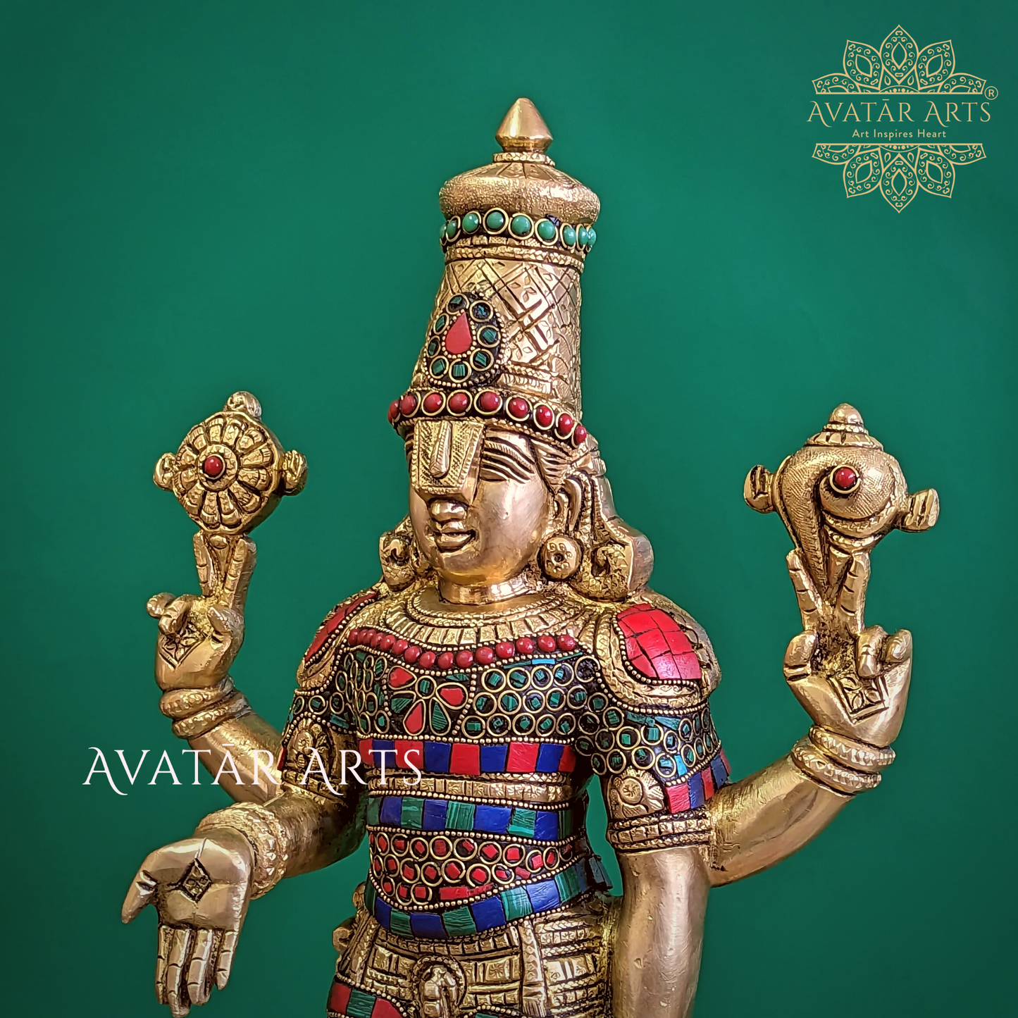 Tirupati Balaji/Venkateshwara Statue In Brass