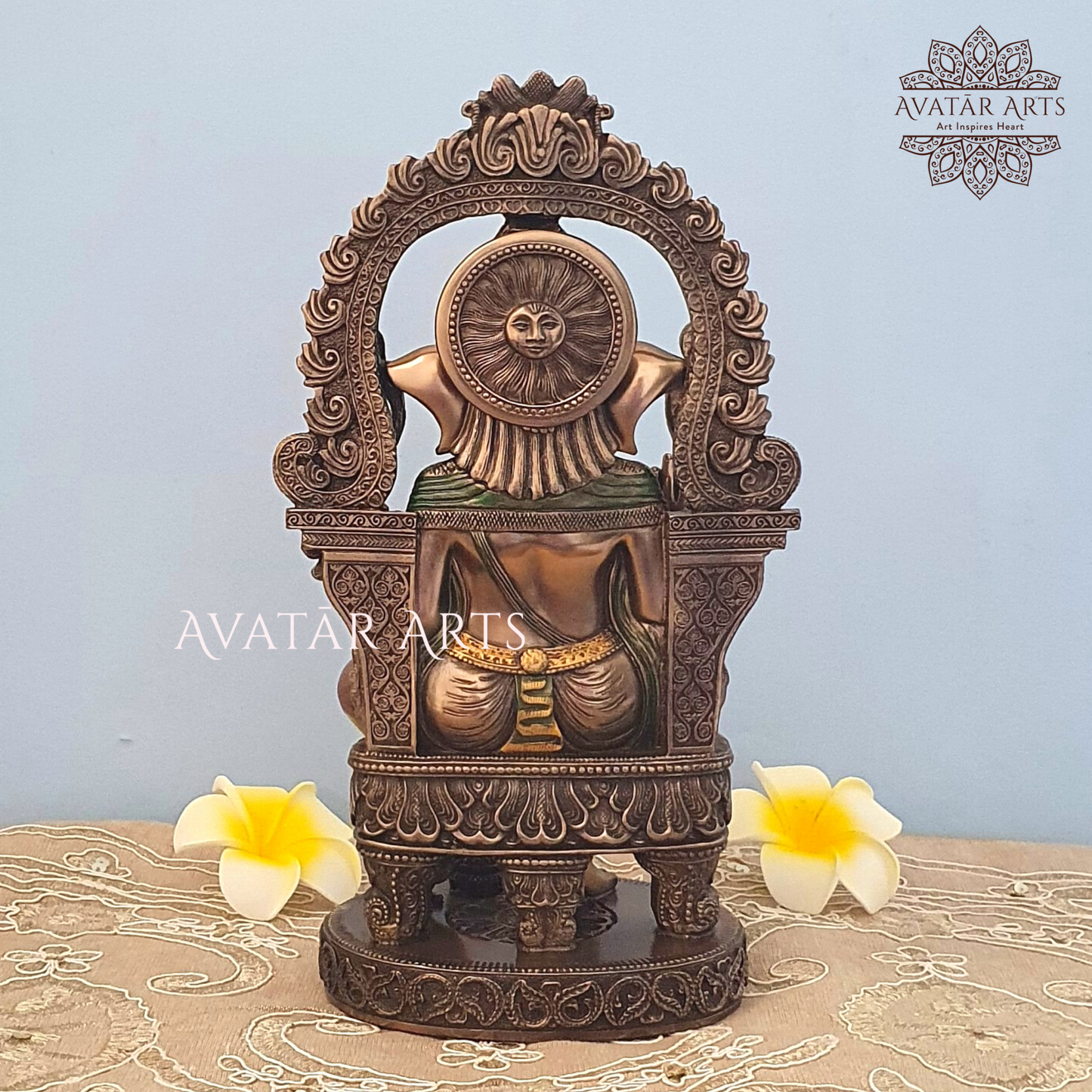 Lord Ganesha Statue With Temple Arch