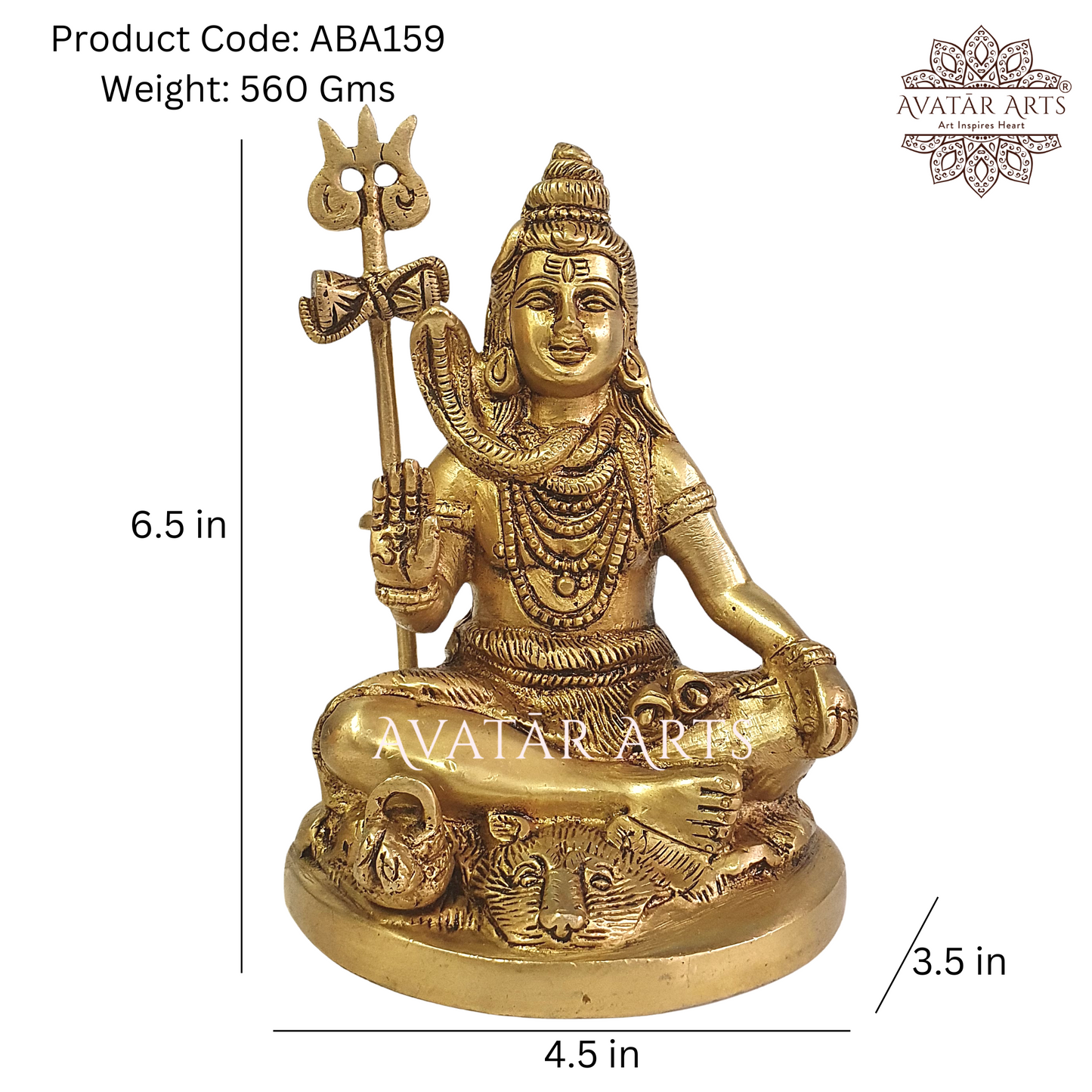 Lord Shiva in Brass