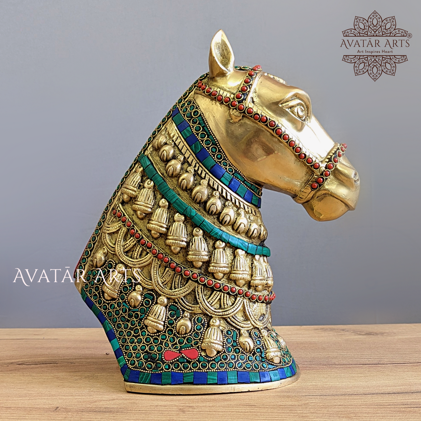 Show Piece of Horse in Brass