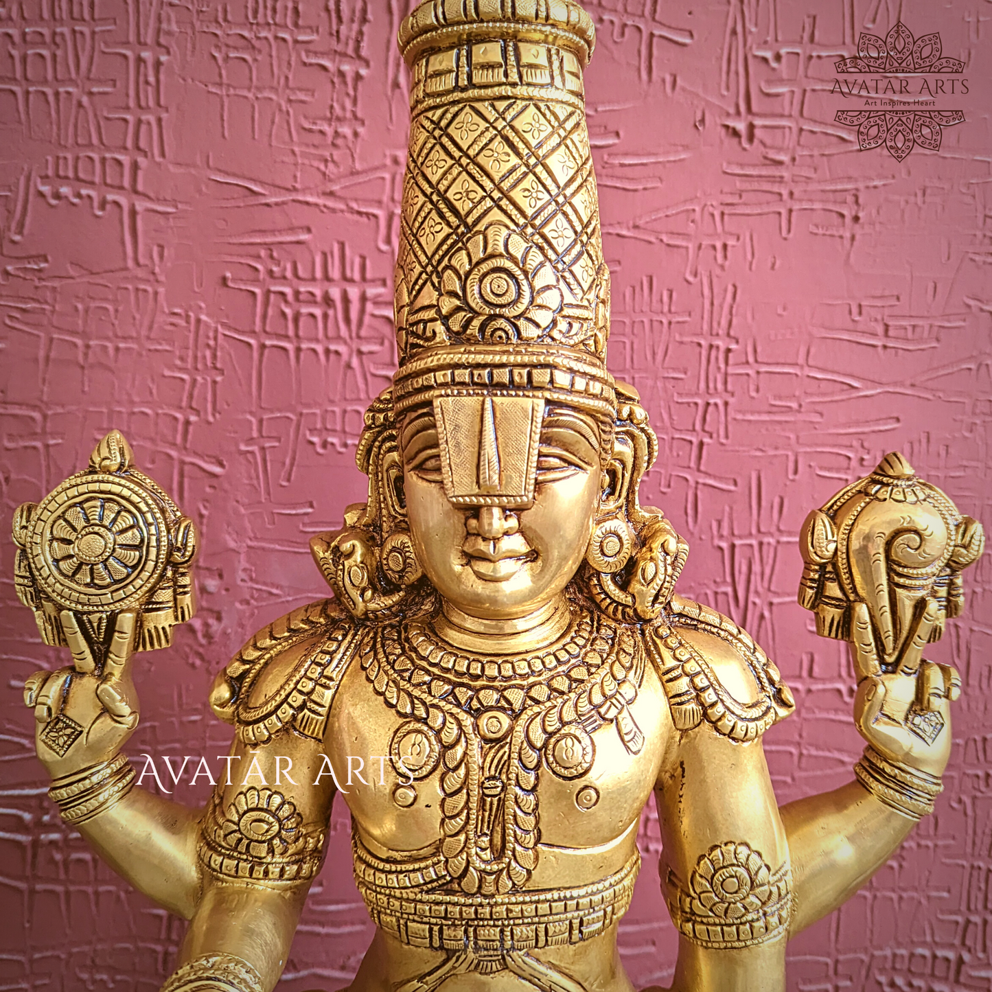 Lord Venkateshwara/ Tirupati Balaji Statue In Brass