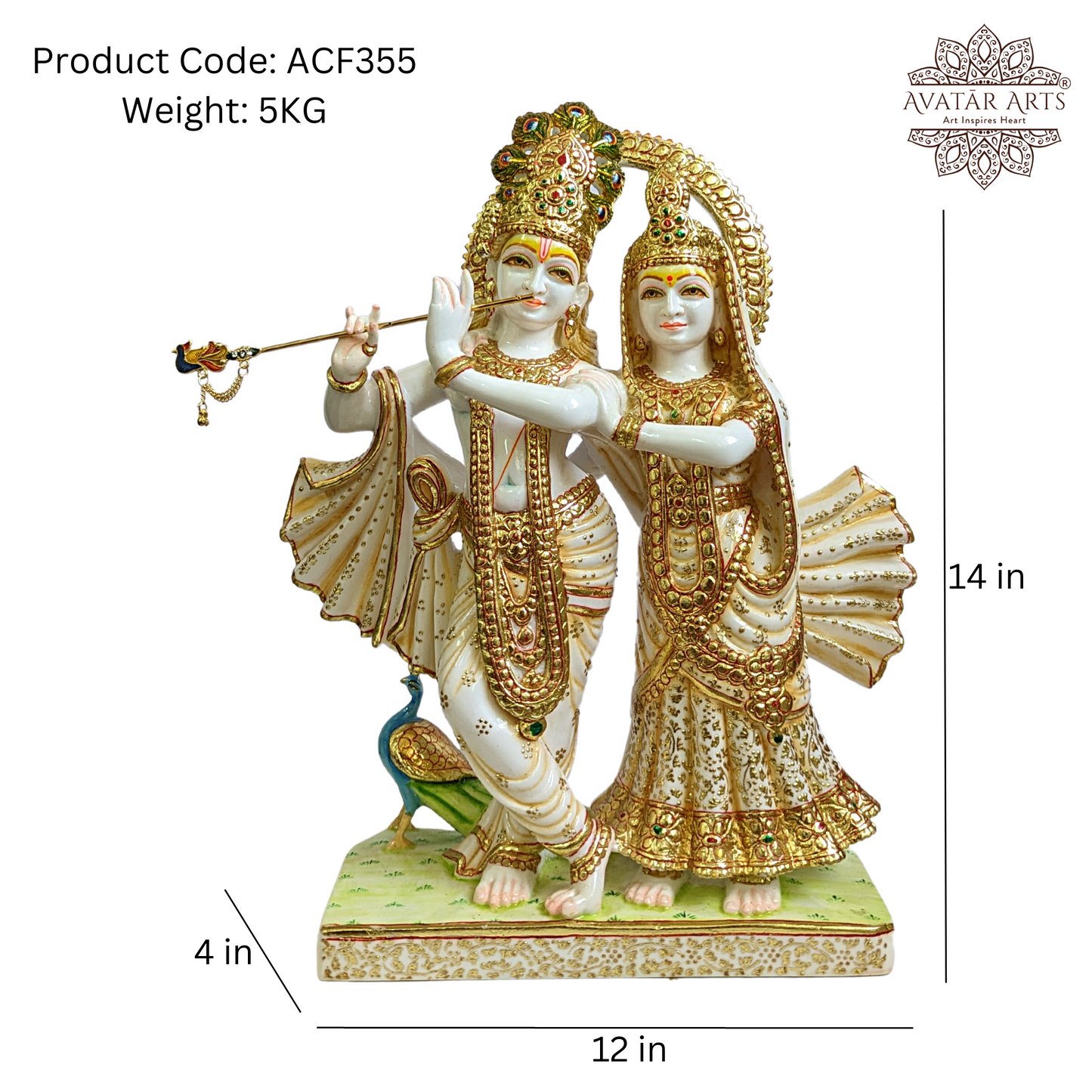 Shree Radha-Krishna Statue For Home Temple