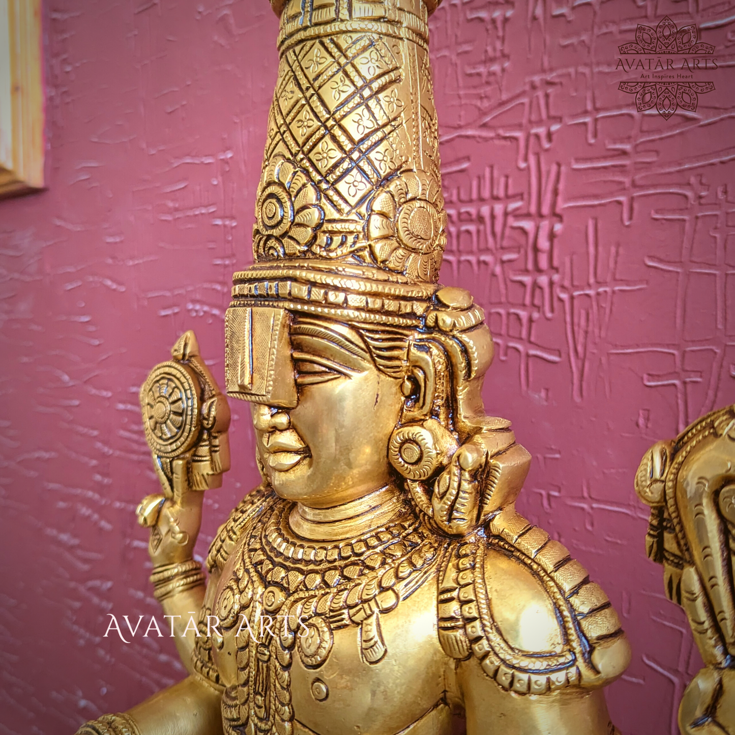 Lord Venkateshwara/ Tirupati Balaji Statue In Brass