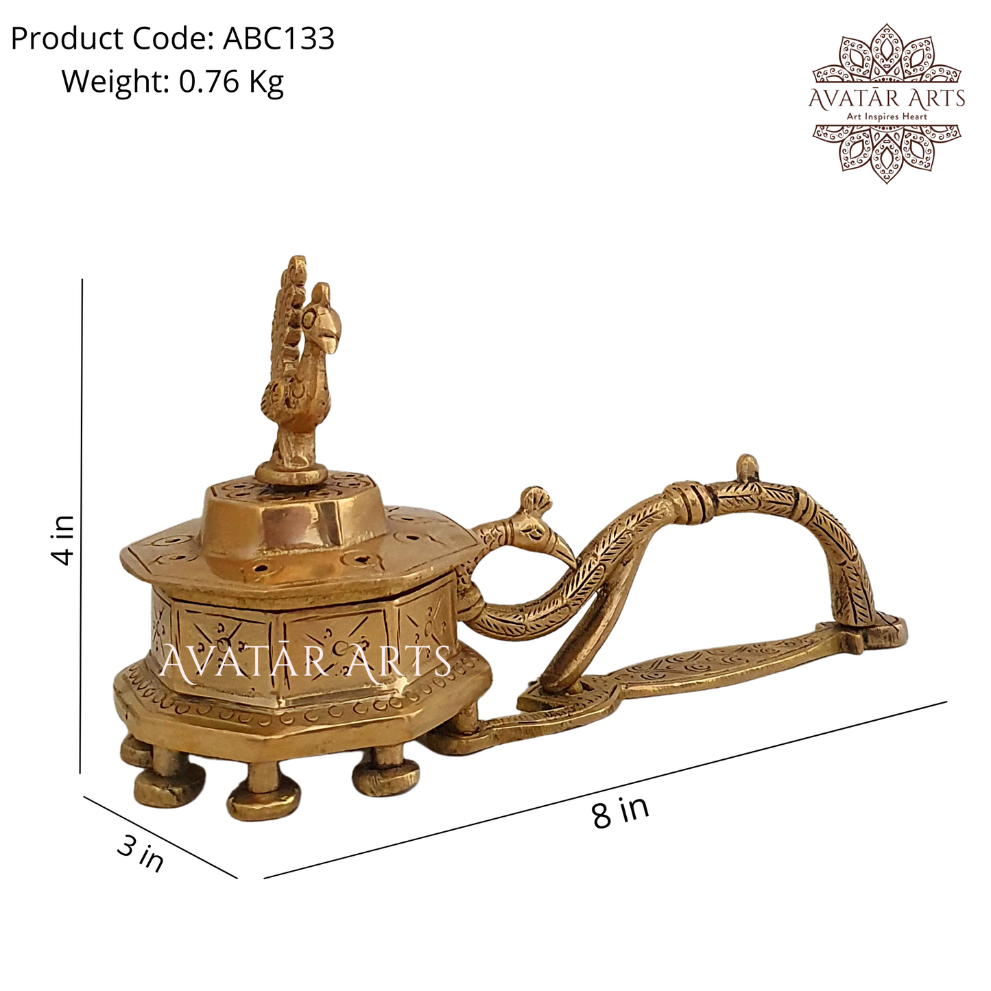 Dhoop Burner In Brass