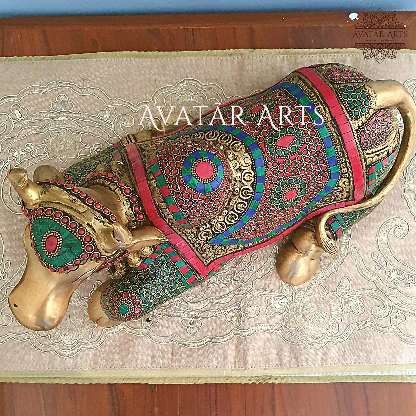 Lord Nandi Statue in Brass